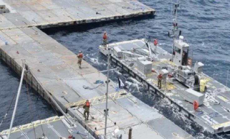 البنتاغون: الجيش الأميركي أنجز بناء الميناء العائم قبالة غزة