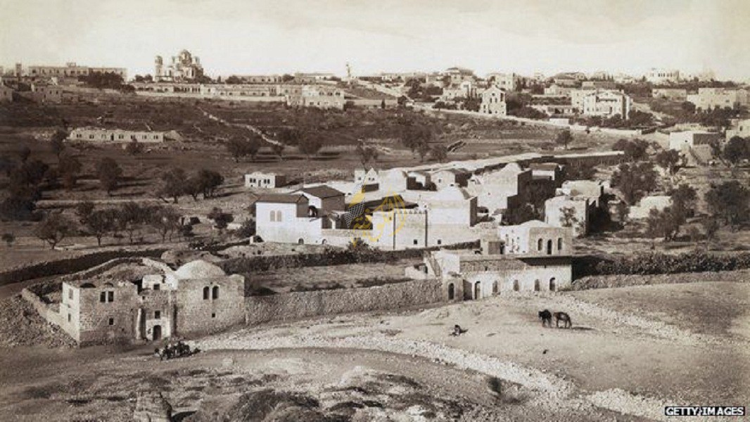 صورة للقدس - واحدة من اقدم المدن في العالم - التقطت في عام 1870